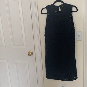 Navy blue crochet Brooks Brothers size medium dress